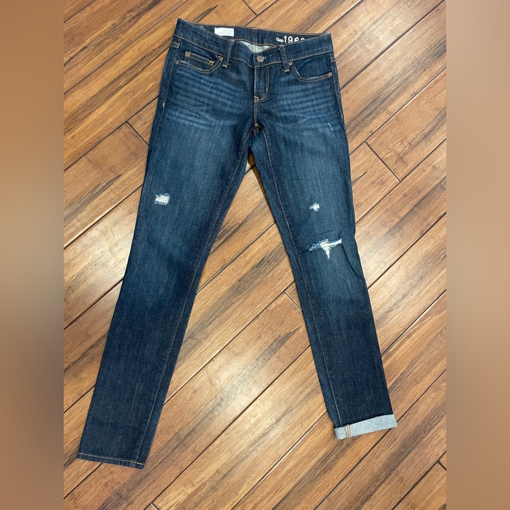 New 1969 Gap destructed vintage wash always skinny